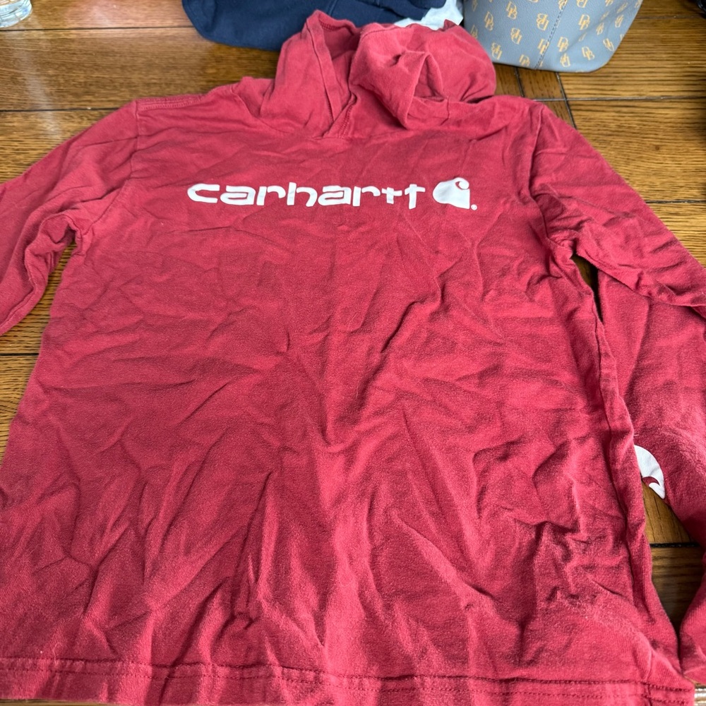 Carhartt Red Long Sleeve Kids Tee